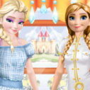 Elsa And Anna Work Dress Up